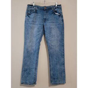City Street Slim Stretch Straight Blue Jeans SZ 34
